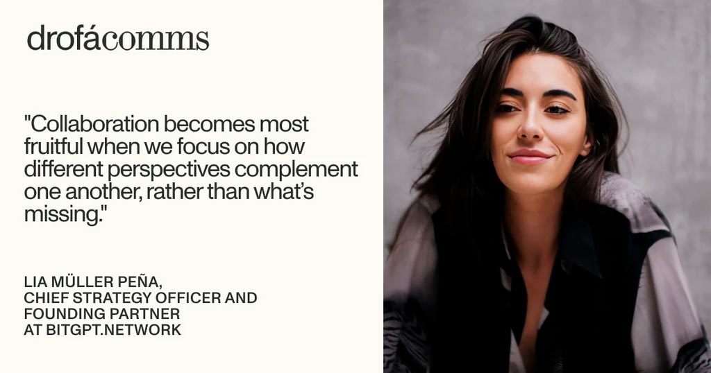 Lia Müller Peña, Chief Strategy Officer and Founding Partner at BitGPT.network