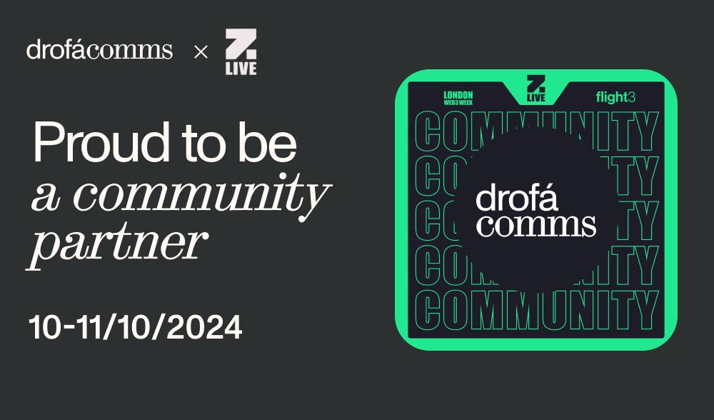 Drofa Comms announced as community partner of Zebu Live 2024, London Web3 conference, 10–11 October