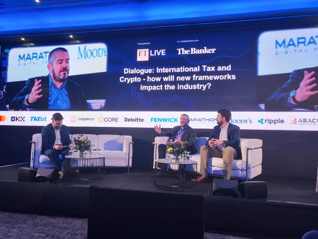 Panel discussion on international crypto tax frameworks at the Crypto Assets Summit 2023 in London