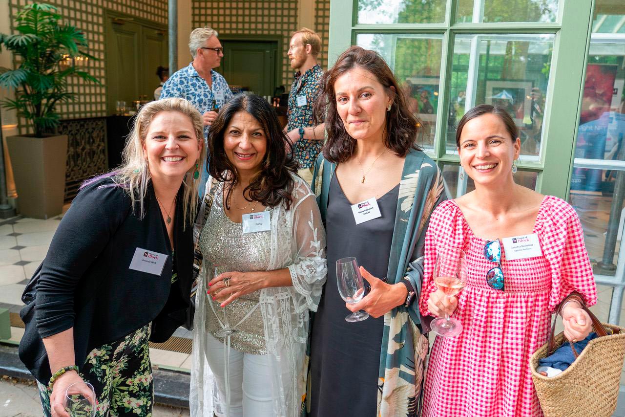 Networking at the Digital Assets and Web3 Garden Party hosted by House of Block at Hurlingham Club