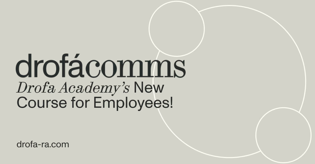 Drofa Comms banner announcing the new project management course on Drofa Academy for employees