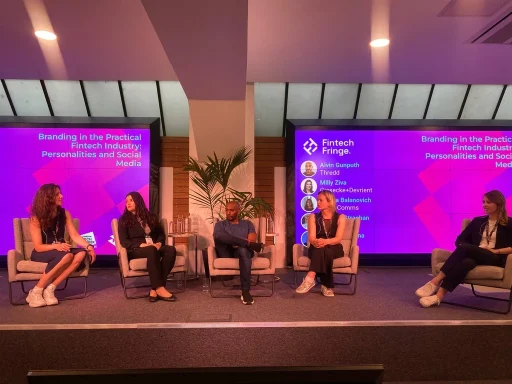 Branding in the Practical Fintech Industry panel at Fintech Fringe Festival 2024